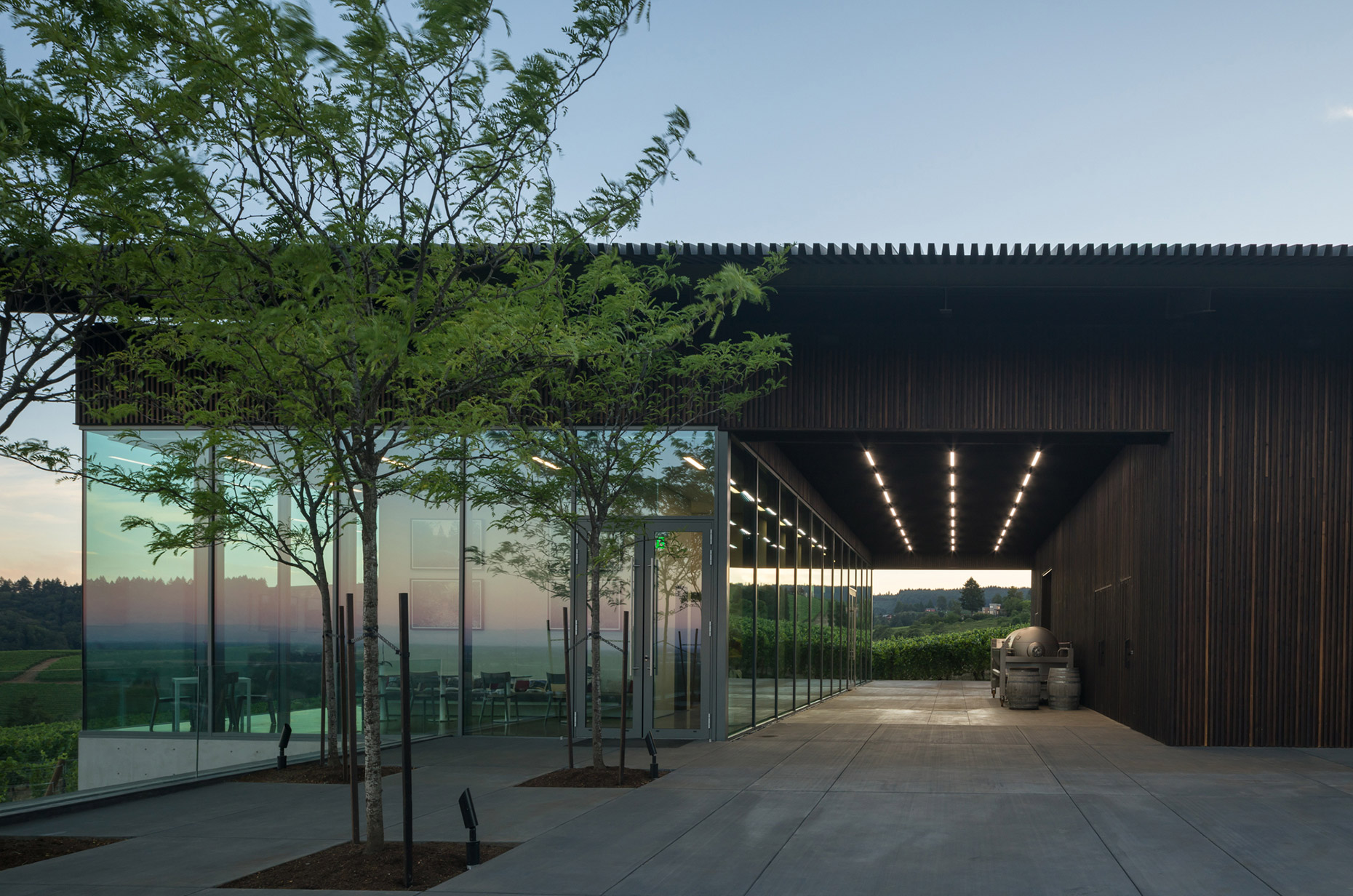 Crush pad at Furioso Winery - Waechter Architecture